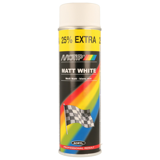 MoTip Grundtöne Acrylbasis 500 ml 04002 Autoweiss matt